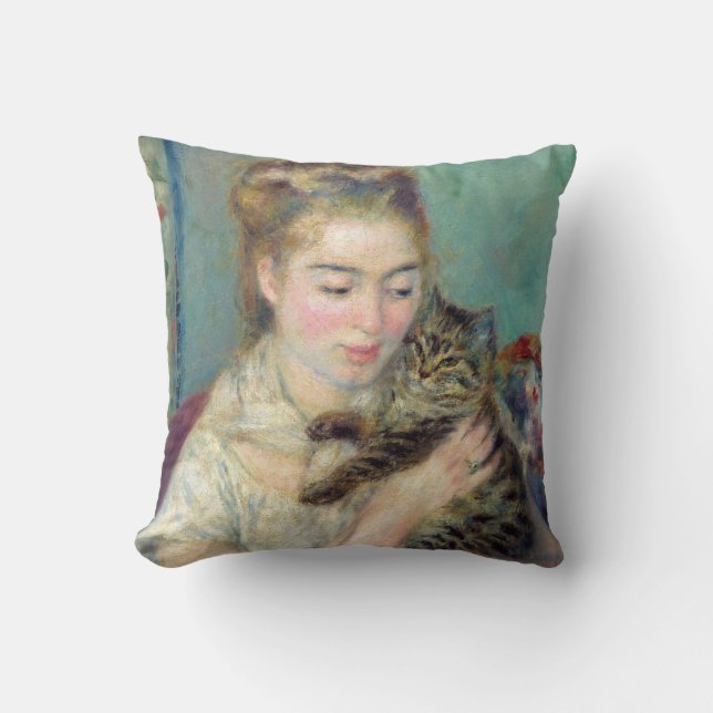Pierre-Auguste Renoir - Woman with a Cat Cushion (Front)