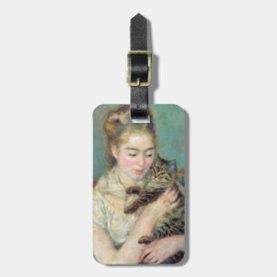 Pierre-Auguste Renoir - Woman with a Cat Luggage Tag