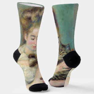 Pierre-Auguste Renoir - Woman with a Cat Socks