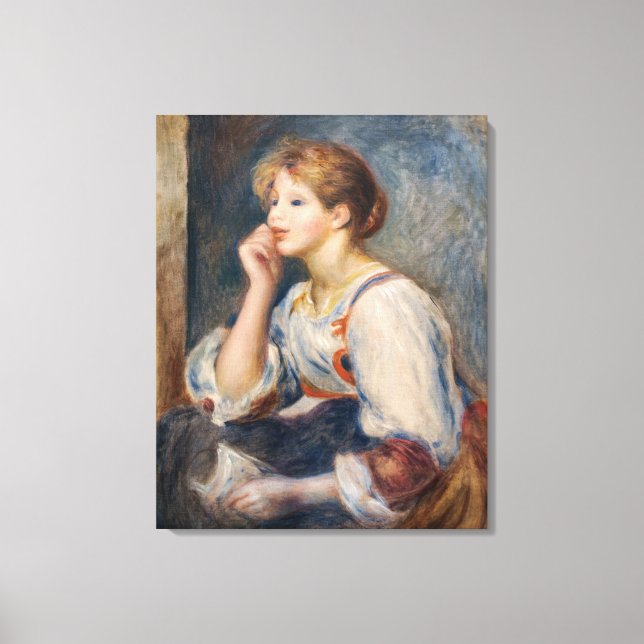 Pierre-Auguste Renoir - Woman with a Letter Canvas Print (Front)
