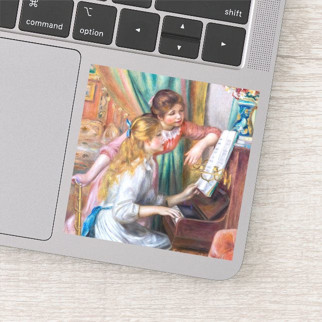 Pierre Auguste Renoir - Young Girls at the Piano (Detail)
