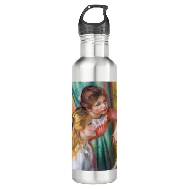 Pierre Auguste Renoir - Young Girls at the Piano 710 Ml Water Bottle (Front)