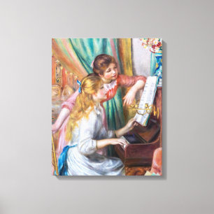 Pierre Auguste Renoir - Young Girls at the Piano Canvas Print
