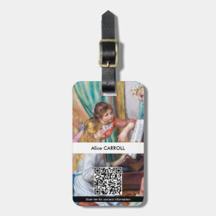 Pierre Auguste Renoir - Young Girls at the Piano Luggage Tag