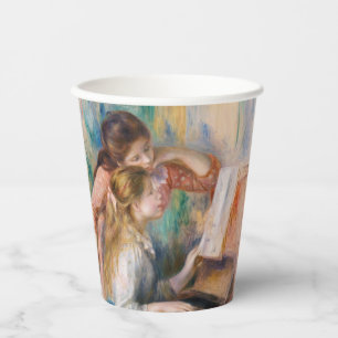 Pierre Auguste Renoir - Young Girls at the Piano Paper Cups