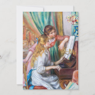 Pierre Auguste Renoir - Young Girls at the Piano Thank You Card