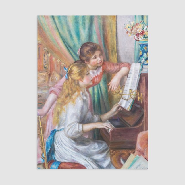 Pierre Auguste Renoir - Young Girls at the Piano Tissue Paper (Creator Uploaded)