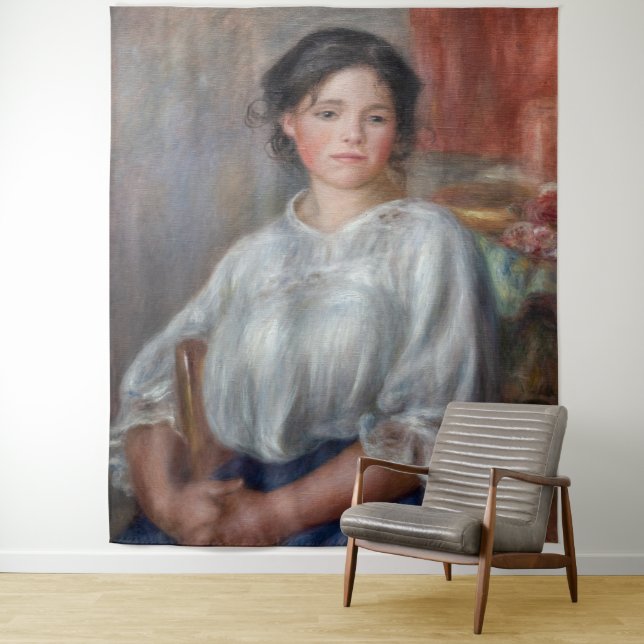 Pierre-Auguste Renoir - Young Woman Seated Tapestry (In Situ)