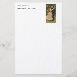 Pierre-Auguste Renoir's Dance at Bougival (1883) Stationery