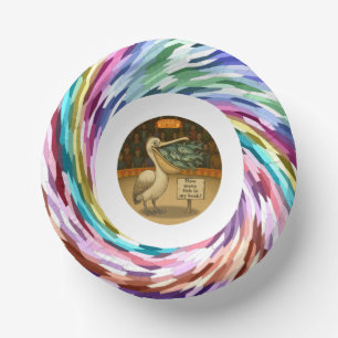 Pierre circus pelican paper plate