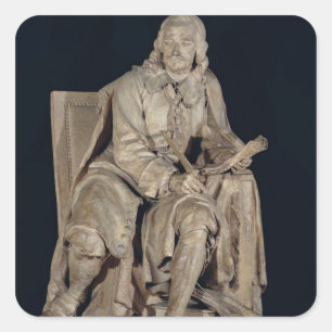 Pierre Corneille Seated Square Sticker