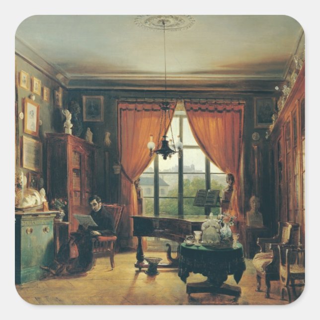 Pierre-Joseph-Guillaume Zimmermann Square Sticker (Front)