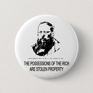Pierre-Joseph Proudhon 6 Cm Round Badge