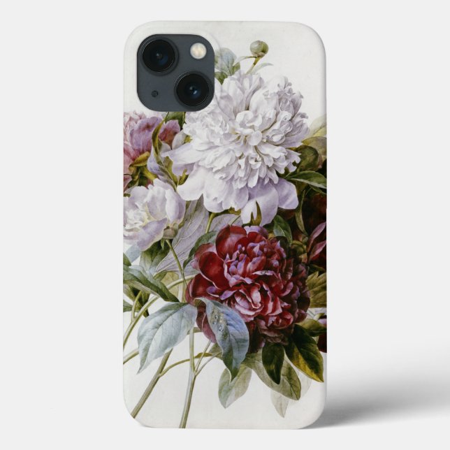 Pierre Joseph Redoute - A Bouquet Of Red Peonies Case-Mate iPhone Case (Back)