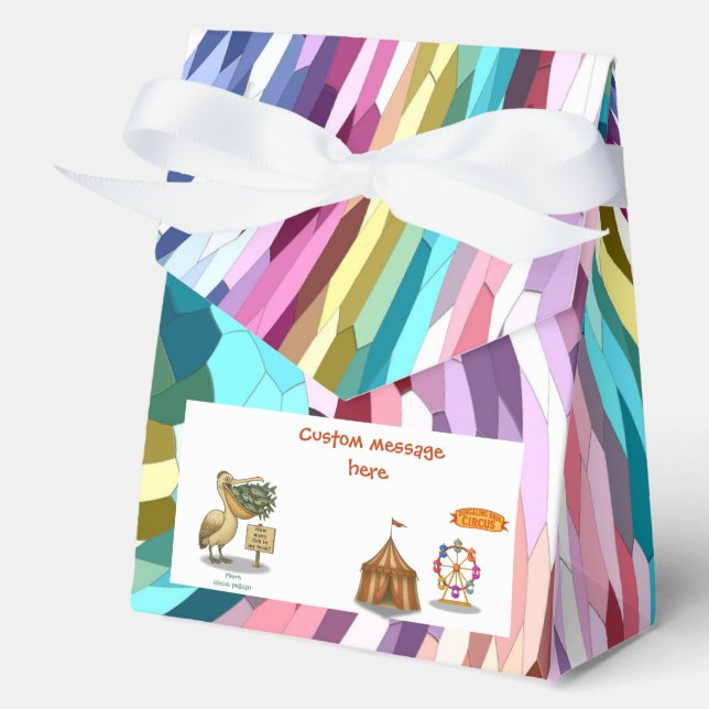 Pierre pelican's brilliant beak favour box (Front)