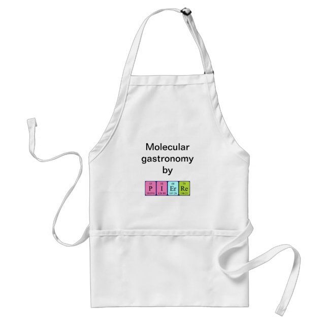 Pierre periodic table name apron (Front)