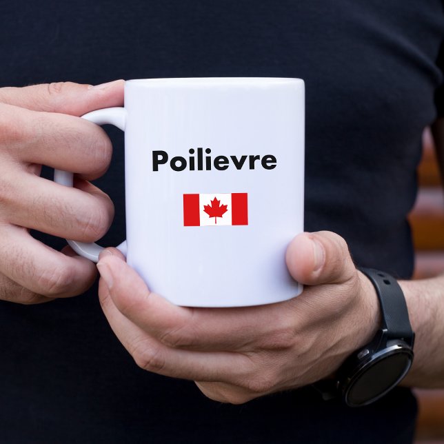 Pierre Poilievre Canada Canadian Flag Light-Color Coffee Mug (Creator Uploaded)