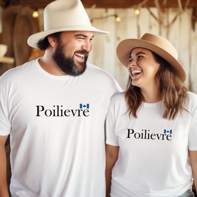 Pierre Poilievre Official Canadian Flag  T-Shirt (Creator Uploaded)