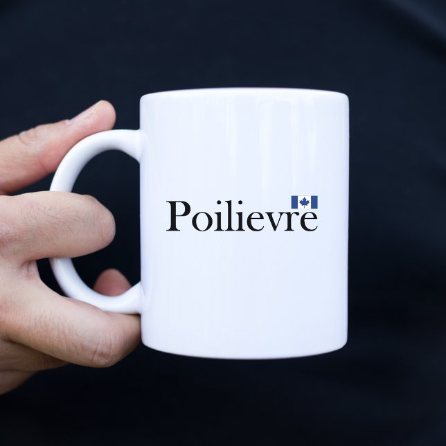 Pierre Poilievre Official Canadian Flag  Two-Tone Coffee Mug (Creator Uploaded)