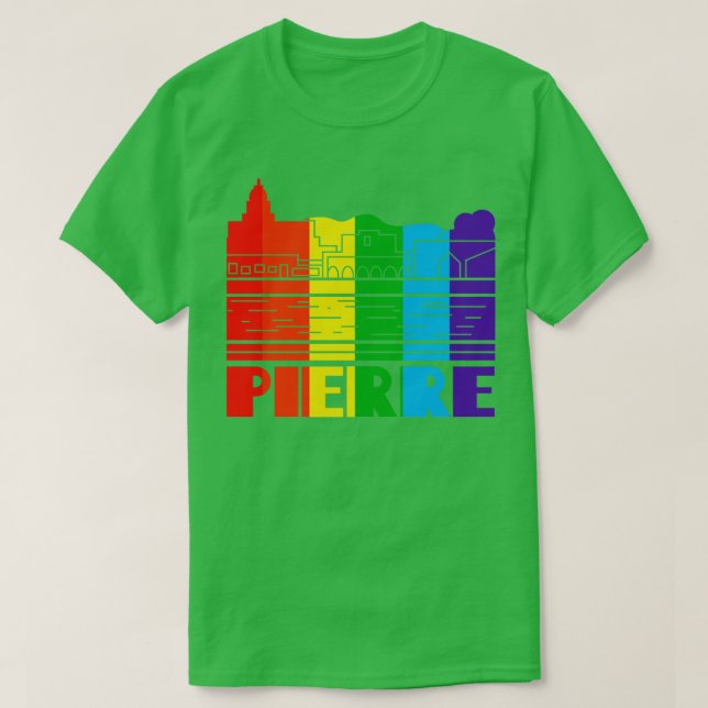 Pierre Pride  Pierre LGBT Gift LGBTQ Supporter Tee (Design Front)
