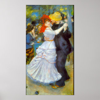 Pierre Renoir - Dance at Bougival Poster