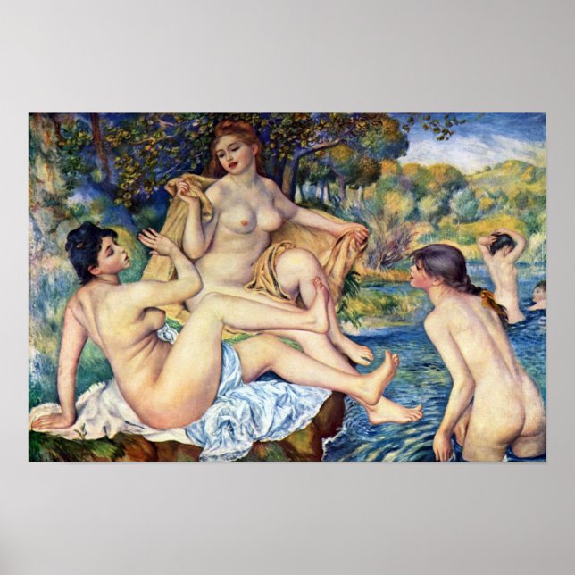 Pierre Renoir - The Large Bathers Poster (Front)