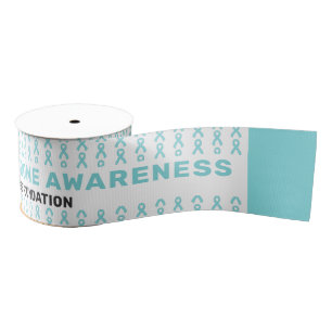 Pierre Robin Syndrome Awareness Pattern Ribbon Grosgrain Ribbon