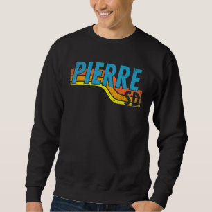 Pierre South Dakota Vintage 70s 80s Retro Style Me Sweatshirt