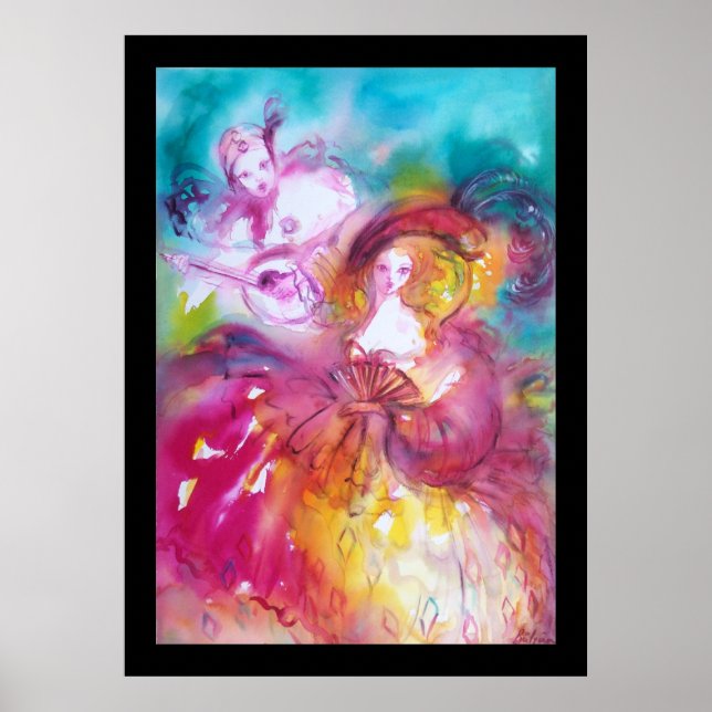 Pierrot and Arlecchina Poster (Front)