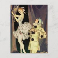 “Pierrot and Columbine” by FX Leyendecker