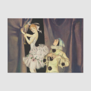 “Pierrot and Columbine” by FX Leyendecker Tissue Paper