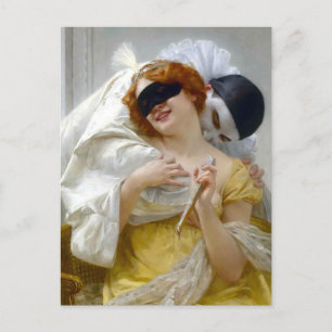 Pierrot and Columbine - Guillaume Seignac Postcard