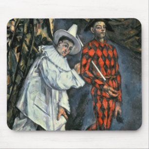 Pierrot and Harlequin , 1888 Mouse Pad