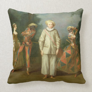 Pierrot and Harlequin Cushion