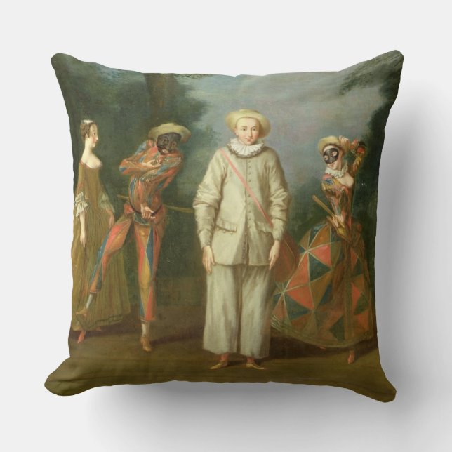 Pierrot and Harlequin Cushion (Front)