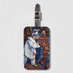 Pierrot and Harlequin, Mardi Gras by Paul Cezanne Luggage Tag