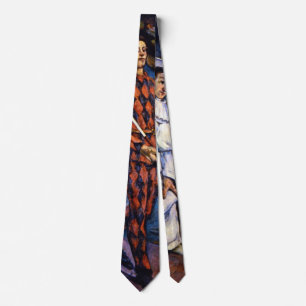 Pierrot and Harlequin, Mardi Gras by Paul Cezanne Tie