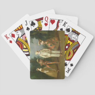 Pierrot and Harlequin Playing Cards