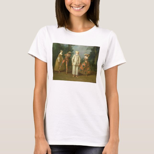 Pierrot and Harlequin T-Shirt (Front)