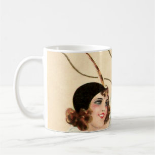 Pierrot and Pierrette Hand Kiss by Sophia Chiostri Coffee Mug