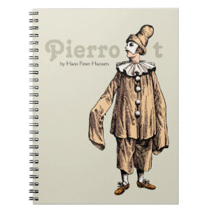 Pierrot by Hans Peter Hansen CC0199 Spiral Notebook