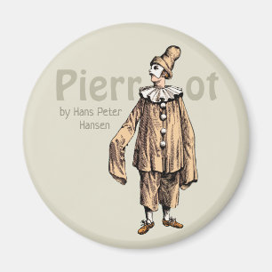 Pierrot by Hans Peter Hansen CC0235 Fridge art Magnet