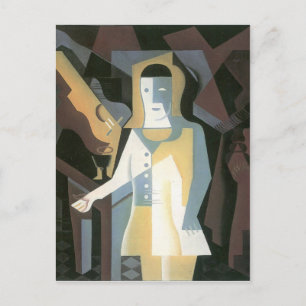 Pierrot by Juan Gris Postcard