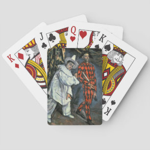 Pierrot et harlequin, 1888 playing cards
