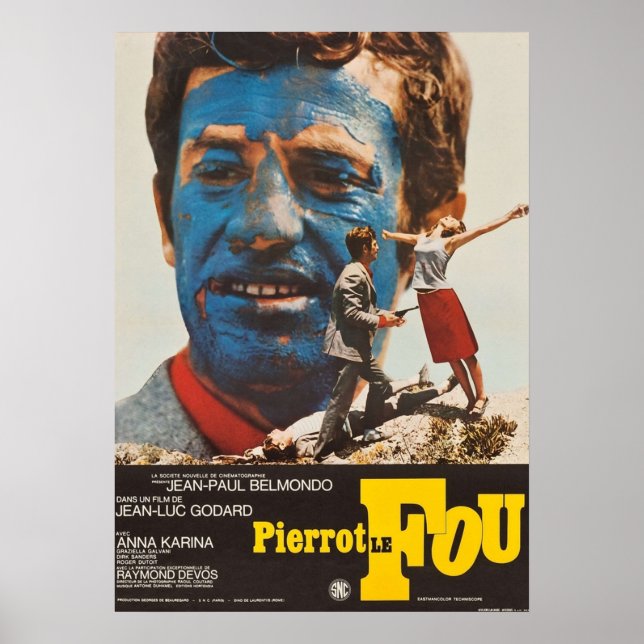 Pierrot Le Fou Poster (Front)