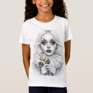  Pierrot with a White Rose  T-Shirt