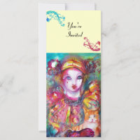 PIERROT WITH CAT / Mardi Gras Masquerade Party