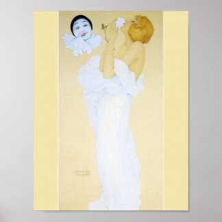 Pierrot's Dream by Raphael Kirchner Poster