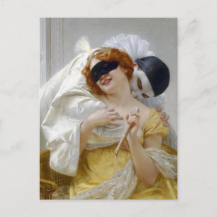 Pierrot's Embrace by Seignac Postcard