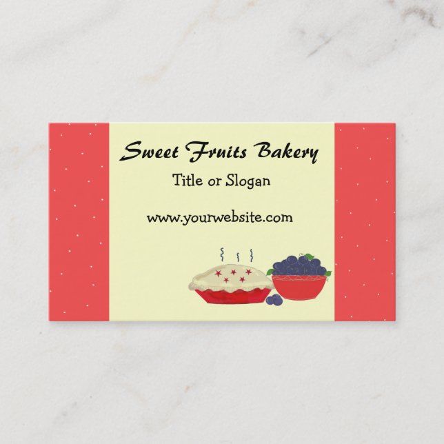 Pies and Fruit Business Card (Front)